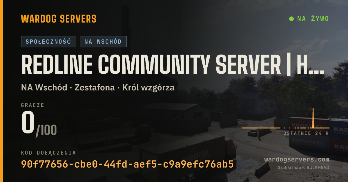 Baner ze statusem na żywo: Redline Community Server | https://discord.gg/hTP5fsbtmx