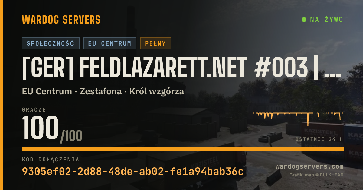 Baner ze statusem na żywo: [GER] Feldlazarett.net #003 | 32-36-87