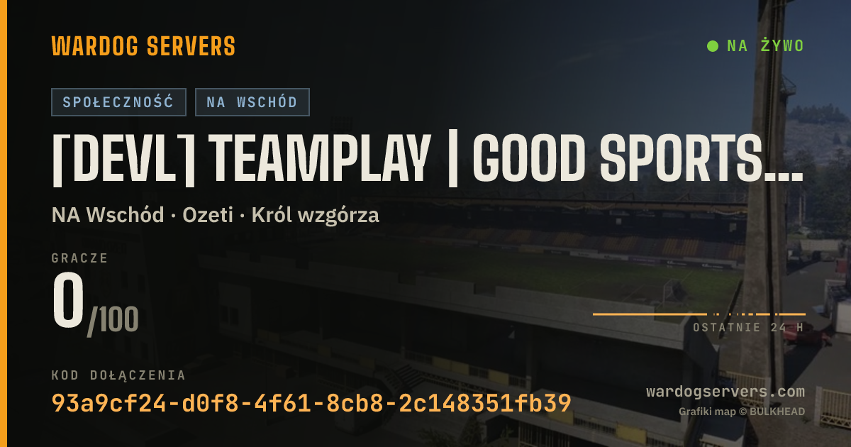Baner ze statusem na żywo: [DEVL] Teamplay | Good Sportsmanship [Discord.gg/RedDevils]