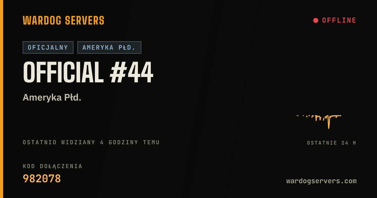 Baner ze statusem na żywo: Official #44