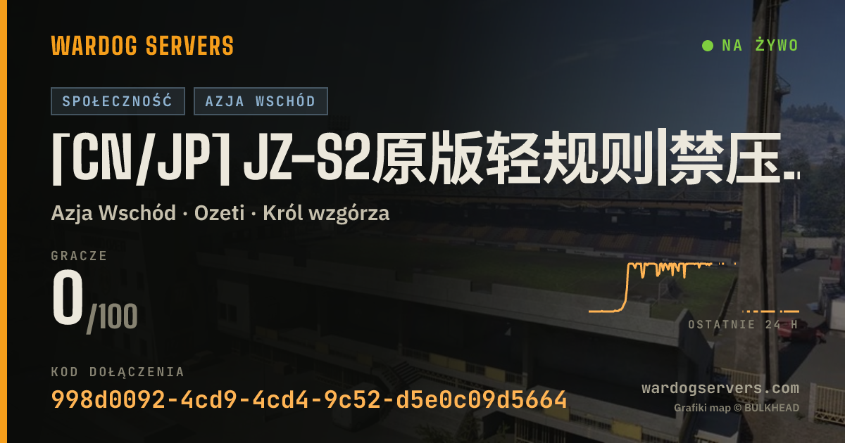 Baner ze statusem na żywo: [CN/JP] JZ-S2原版轻规则|禁压家|桔宝反作弊| Q群414161574