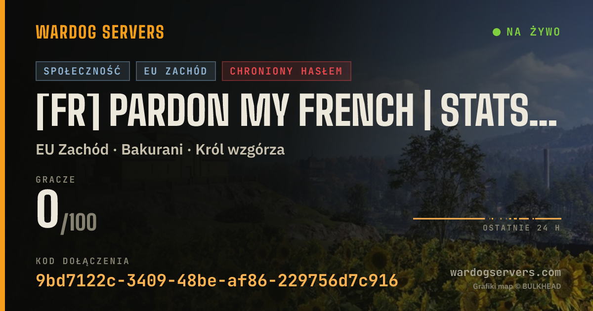 Baner ze statusem na żywo: [FR] PARDON MY FRENCH | Stats sur https://pardonmyfrench.pro/