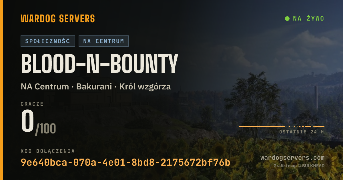Baner ze statusem na żywo: BLOOD-N-BOUNTY