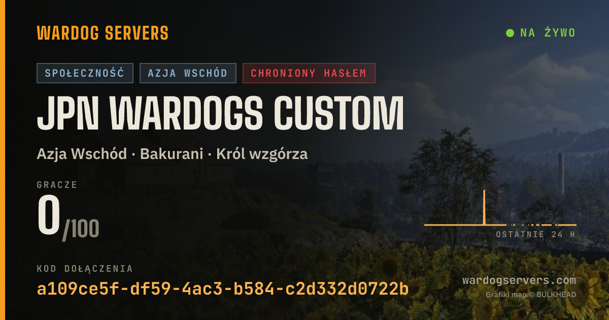 Baner ze statusem na żywo: JPN WARDOGS CUSTOM