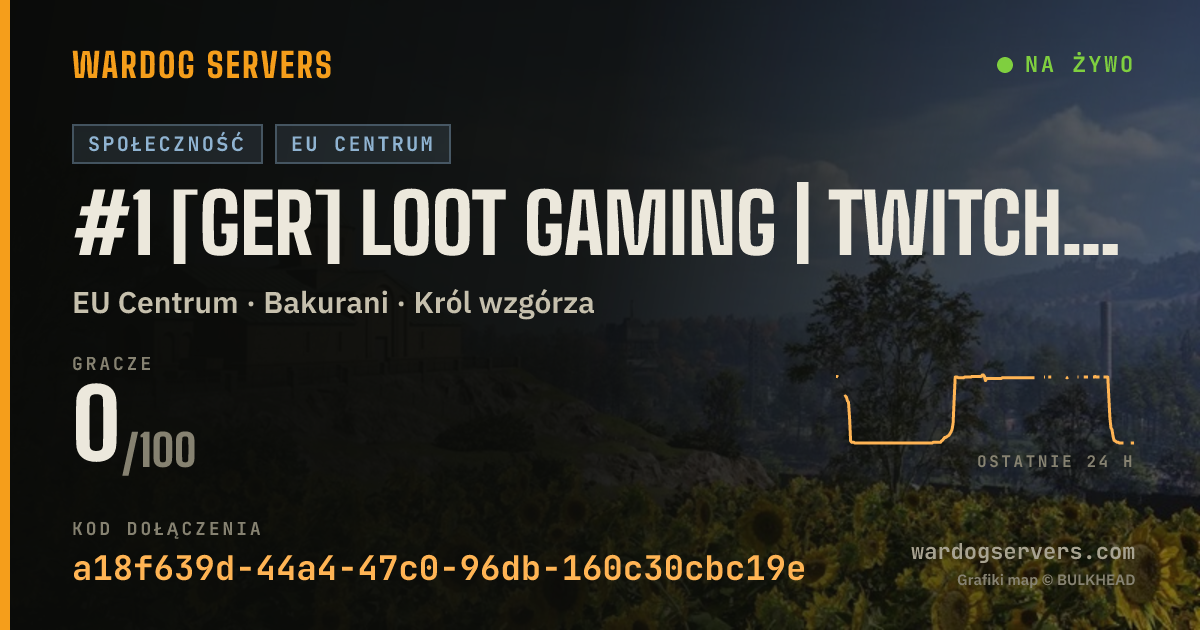 Baner ze statusem na żywo: #1 [GER] LooT Gaming | Twitch/RodmenTTv |