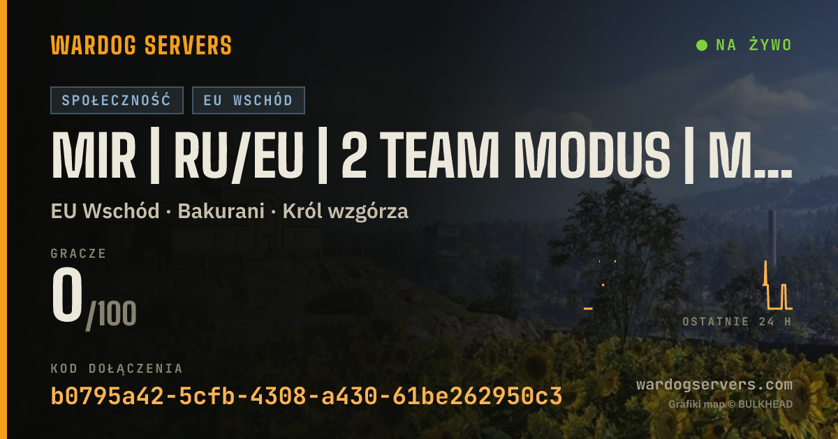 Baner ze statusem na żywo: MIR | RU/EU | 2 Team Modus | MAX Cash | Добро пожаловать в MIR