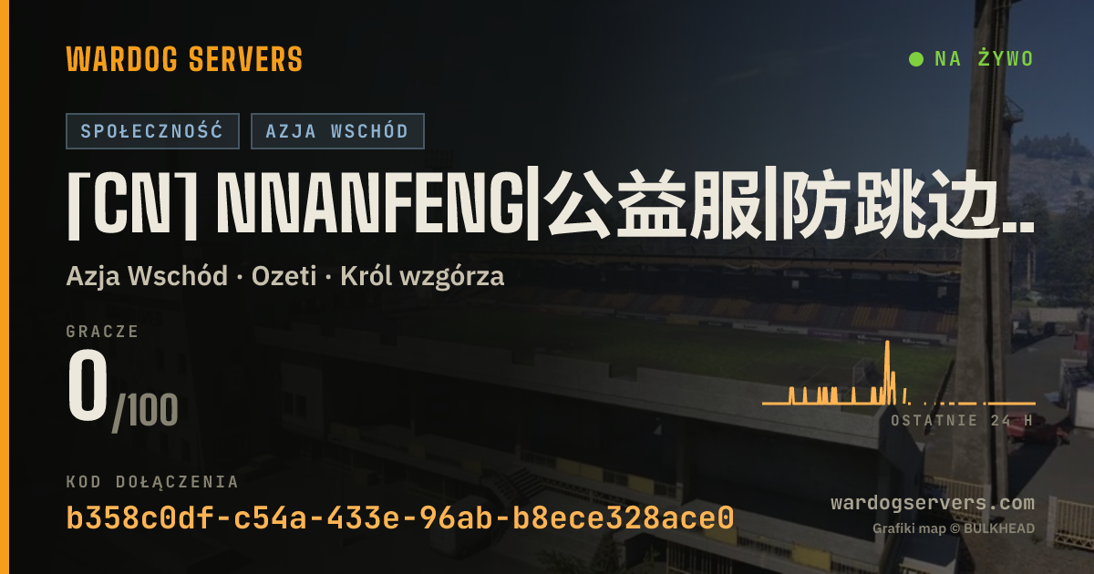 Baner ze statusem na żywo: [CN] NNanfeng|公益服|防跳边|外挂秒T|暖服送白名单|Q群1040796259 KD战绩查询 招OP