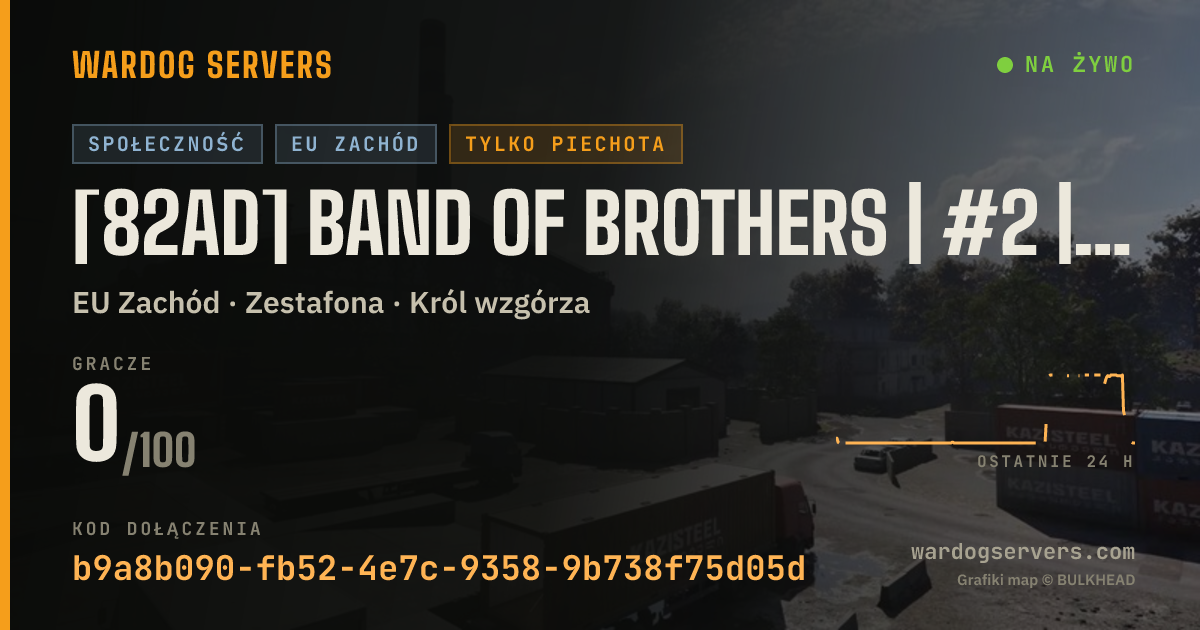 Baner ze statusem na żywo: [82AD] Band of Brothers | #2 | [GL BANNED] discord.gg/82nd