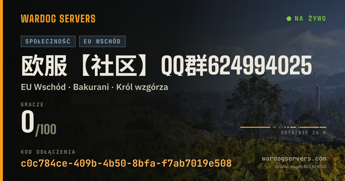 Baner ze statusem na żywo: 欧服【社区】QQ群624994025