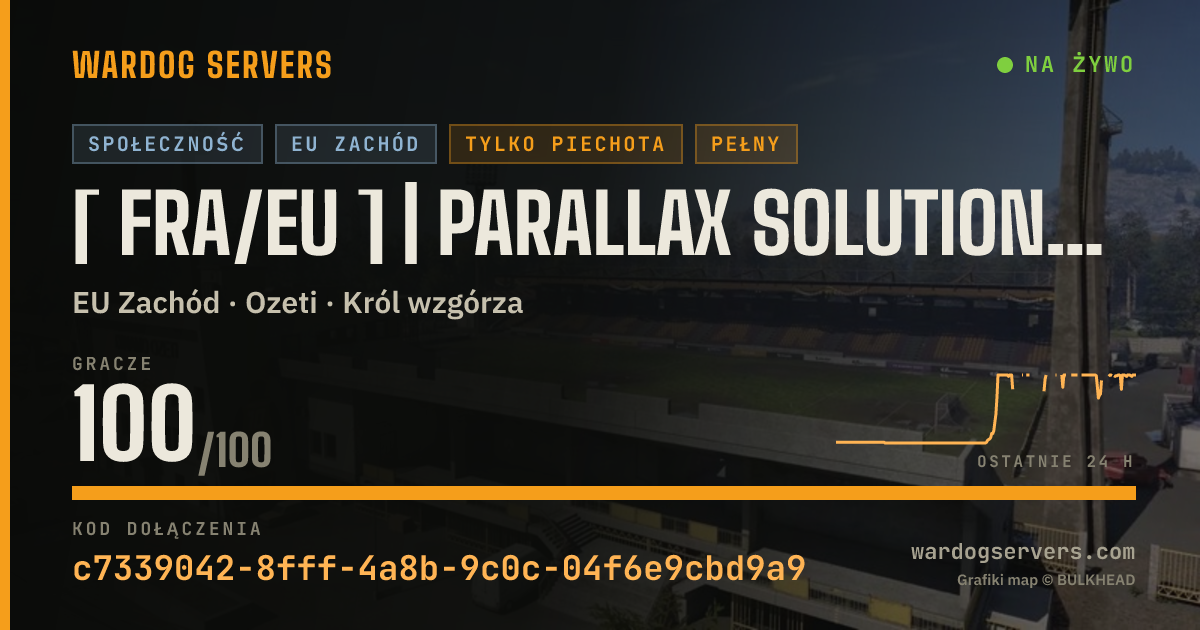 Baner ze statusem na żywo: [ FRA/EU ] | Parallax Solutions - Only Bakurini & Ozeti