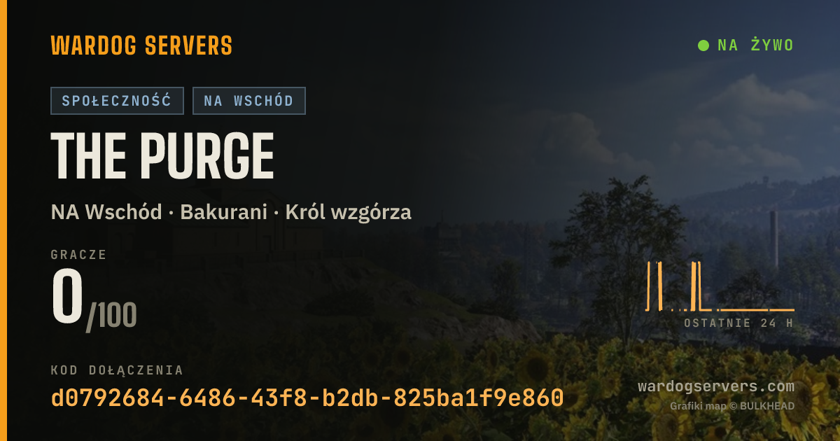 Baner ze statusem na żywo: The Purge