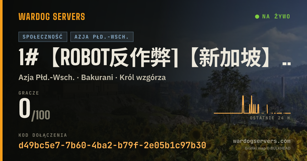 Baner ze statusem na żywo: 1#【ROBOT反作弊]【新加坡】步战天堂 公益萌新服QQ1125201739禁狙禁迫禁止榴弹机枪FAL防空独头蛋