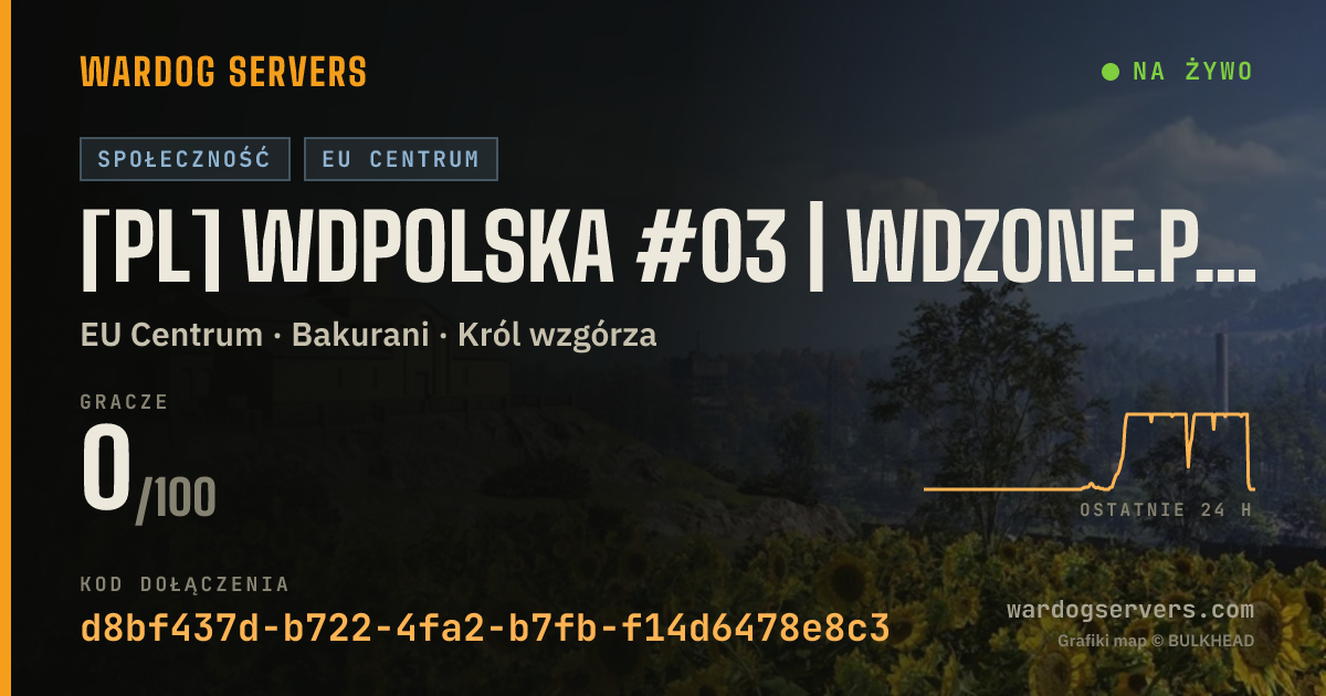 Baner ze statusem na żywo: [PL] WDPolska #03 | WDZONE.PL | RANKING/EKIPY/WDR