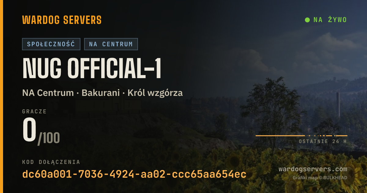 Baner ze statusem na żywo: NUG official-1