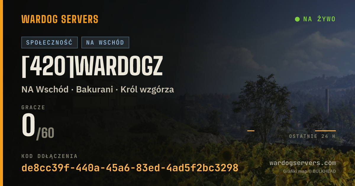 Baner ze statusem na żywo: [420]WarDogz