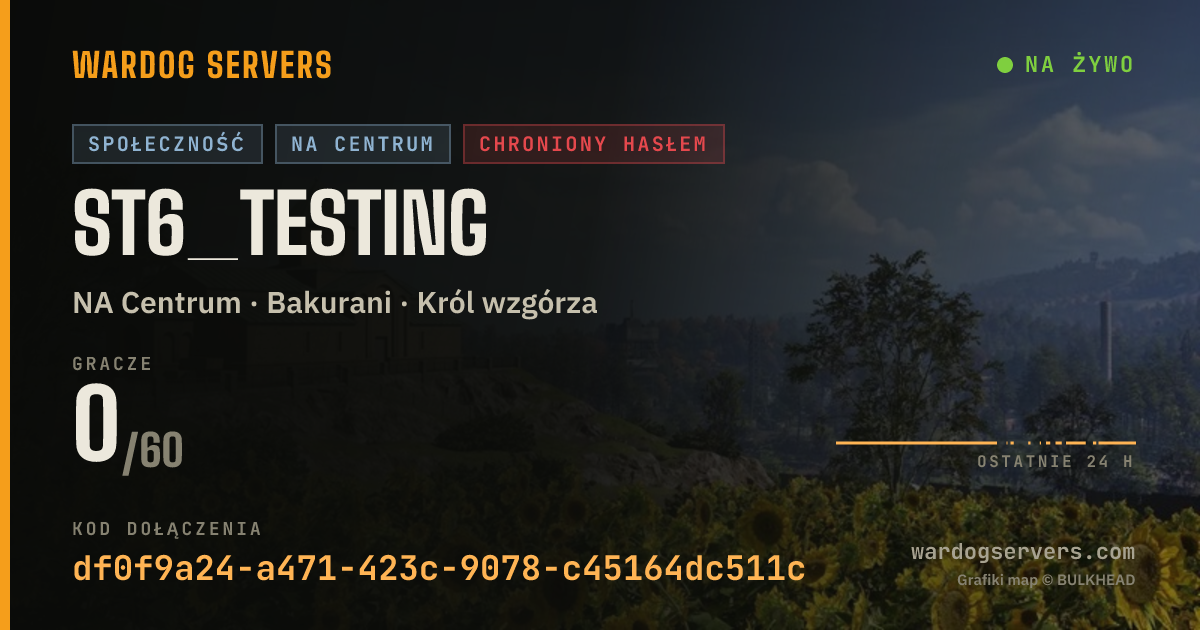 Baner ze statusem na żywo: st6_testing