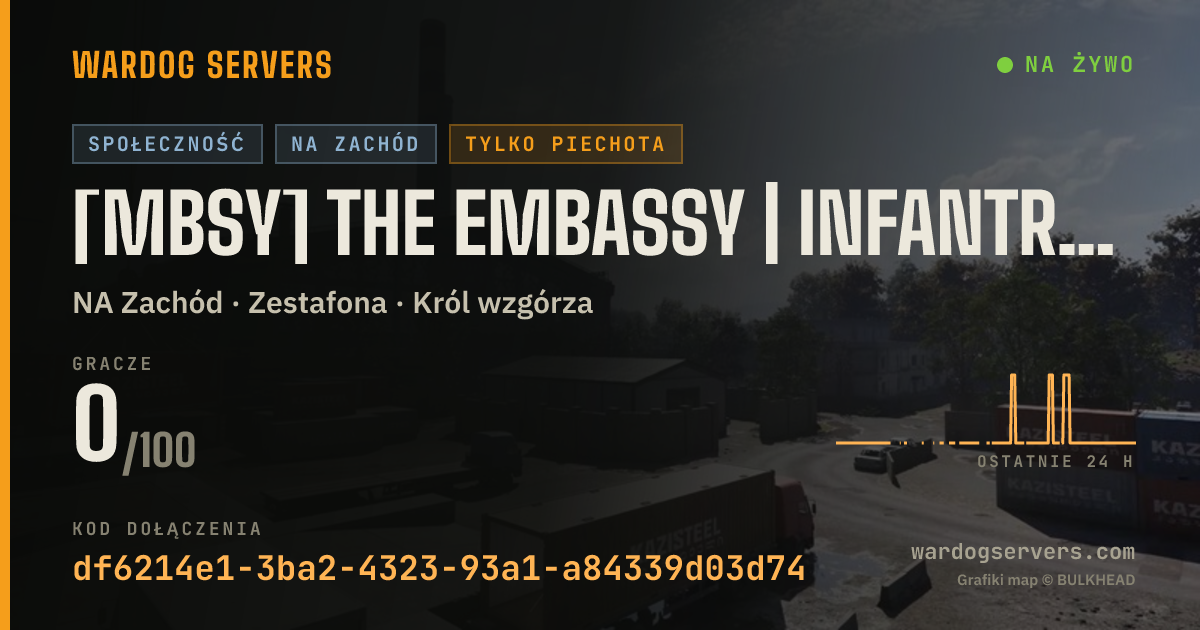 Baner ze statusem na żywo: [MBSY] The Embassy | INFANTRY ONLY