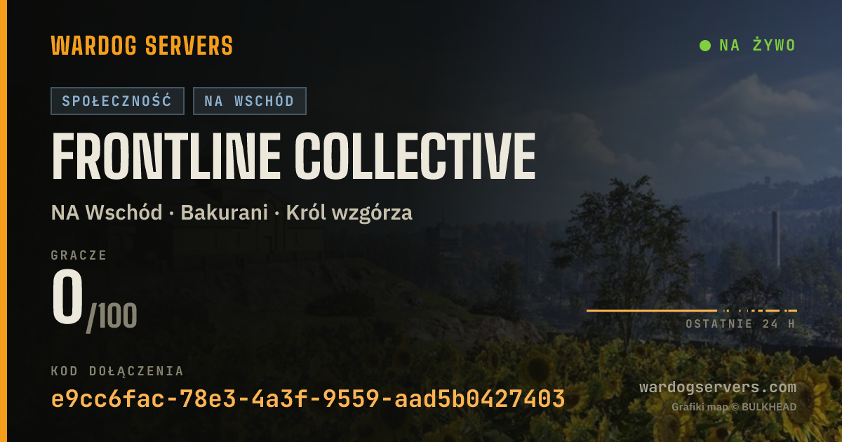 Baner ze statusem na żywo: Frontline Collective