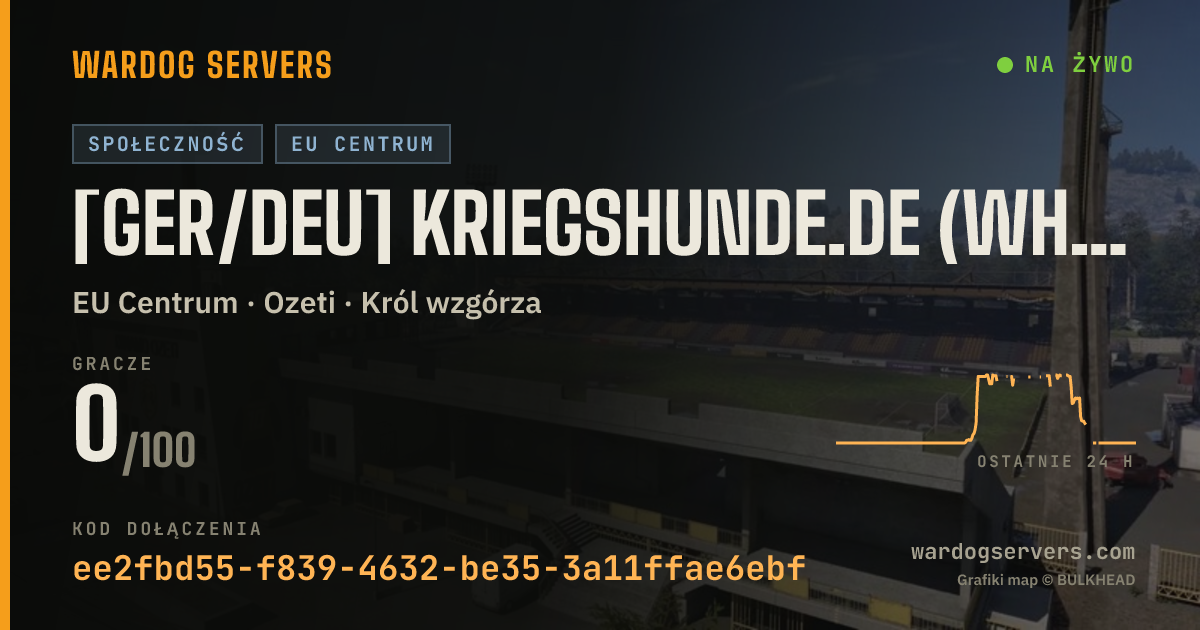 Baner ze statusem na żywo: [GER/DEU] Kriegshunde.de (Whitelist,Scores) | 0-0-0 (Ozeti)
