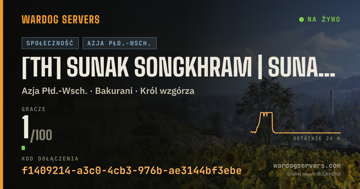 Baner ze statusem na żywo: [TH] Sunak Songkhram | sunaksongkhram.com