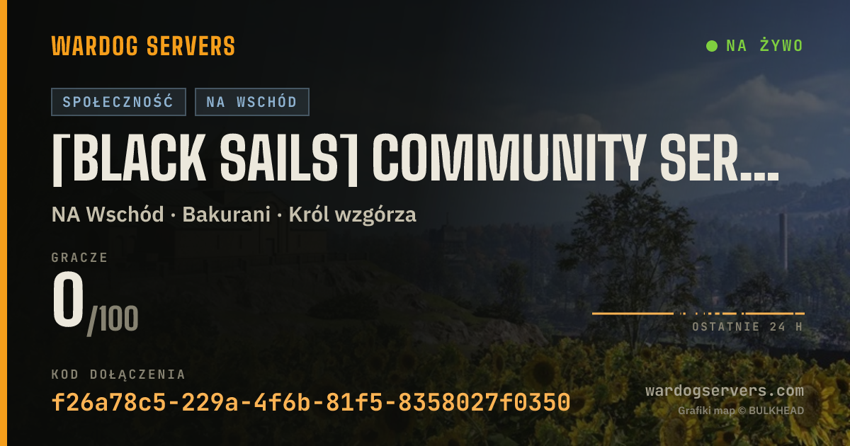 Baner ze statusem na żywo: [Black Sails] Community Server NA East #2