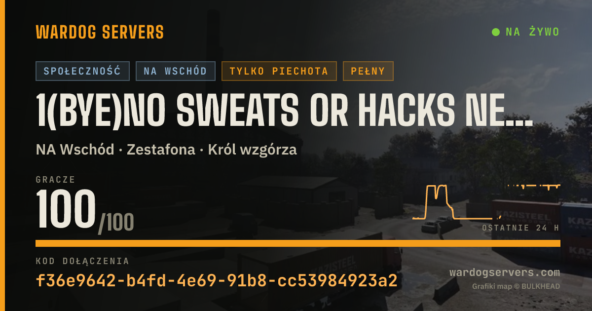Baner ze statusem na żywo: 1(BYE)NO SWEATS OR HACKS NEW PLAYER FREINDLY (NO GL)