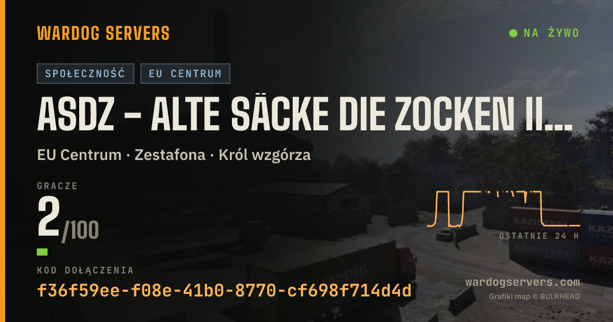 Baner ze statusem na żywo: ASDZ - Alte Säcke Die Zocken II | DE | GER