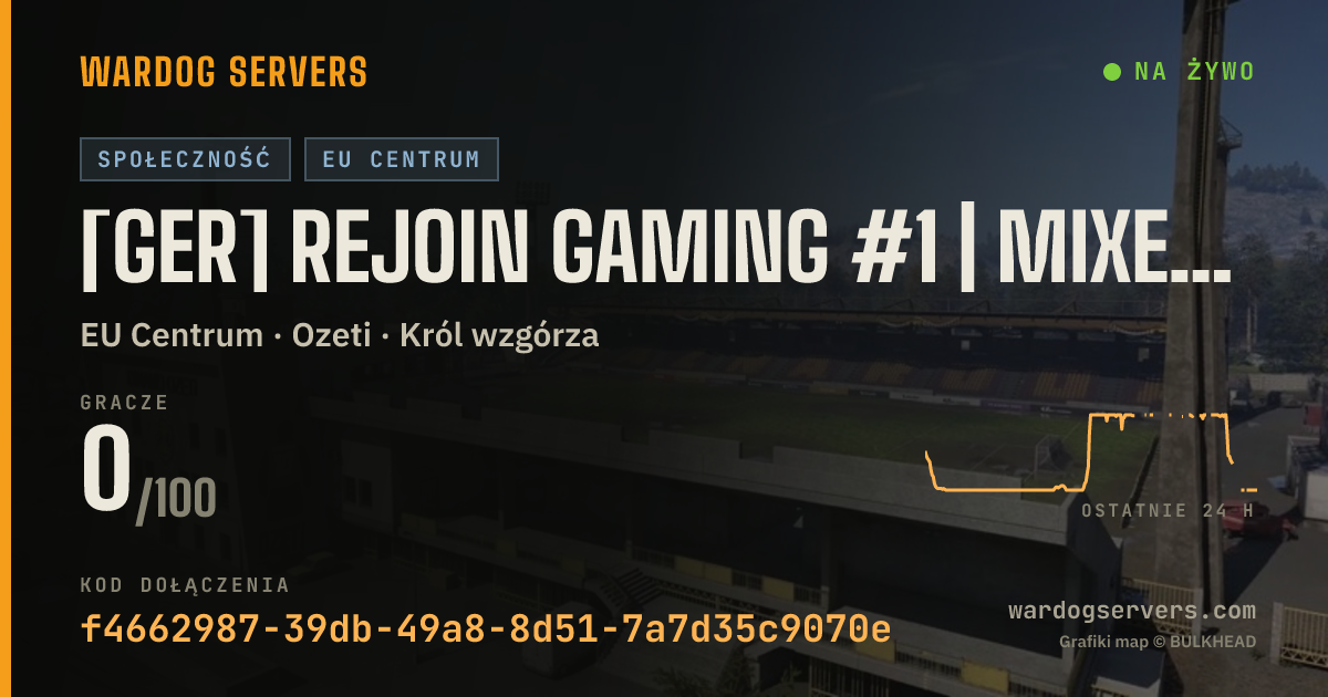 Baner ze statusem na żywo: [GER] REJOIN Gaming #1 | Mixed Rotation | Live Stats | Events