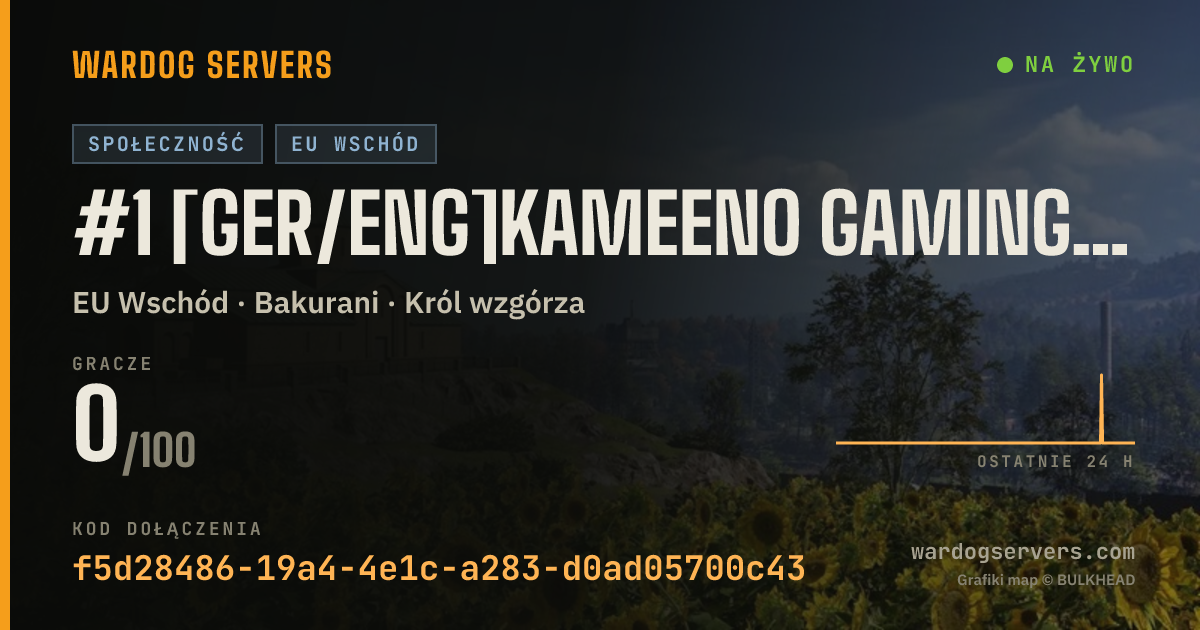 Baner ze statusem na żywo: #1 [GER/ENG]Kameeno Gaming | Community Server