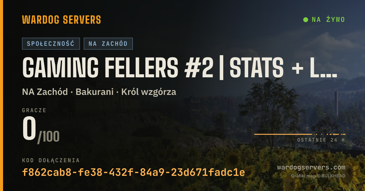 Baner ze statusem na żywo: Gaming Fellers #2 | Stats + Leaderboards | GamingFellers.com
