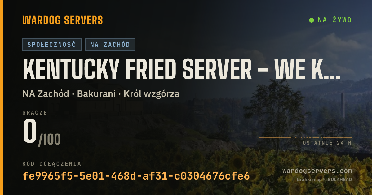 Baner ze statusem na żywo: Kentucky Fried Server - We Know Uncs