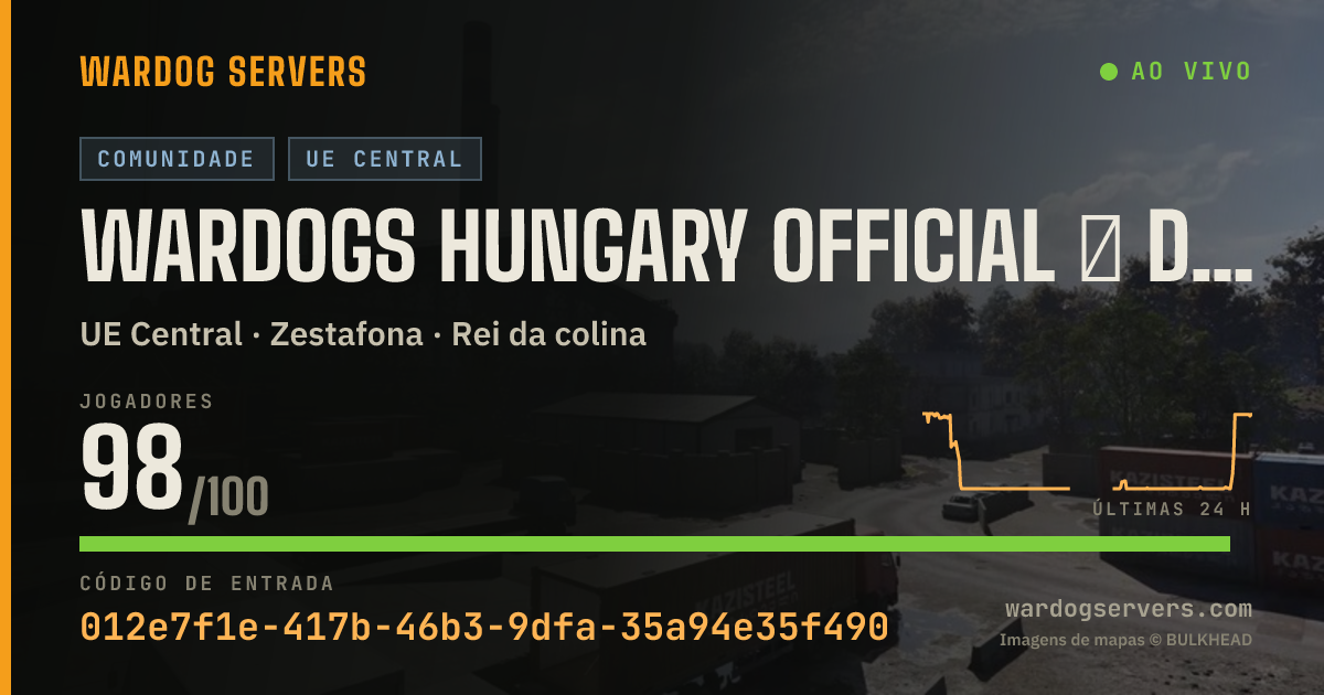 Banner de status ao vivo de Wardogs Hungary Official │ discord.gg/wardogshungary │ #01