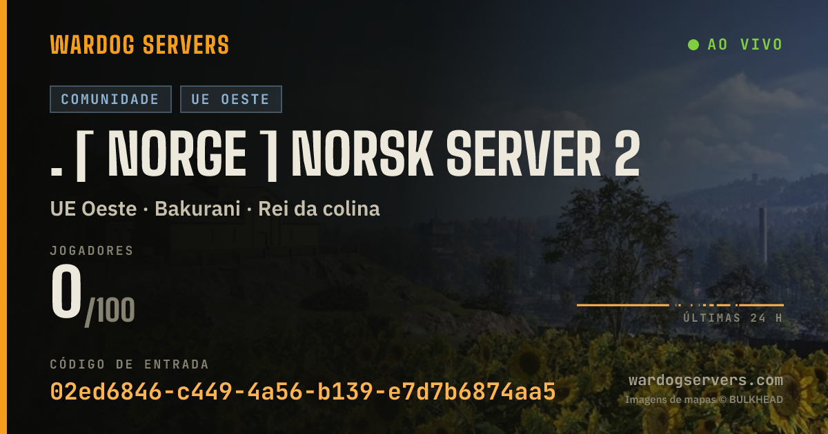 Banner de status ao vivo de . [ NORGE ] NORSK SERVER 2