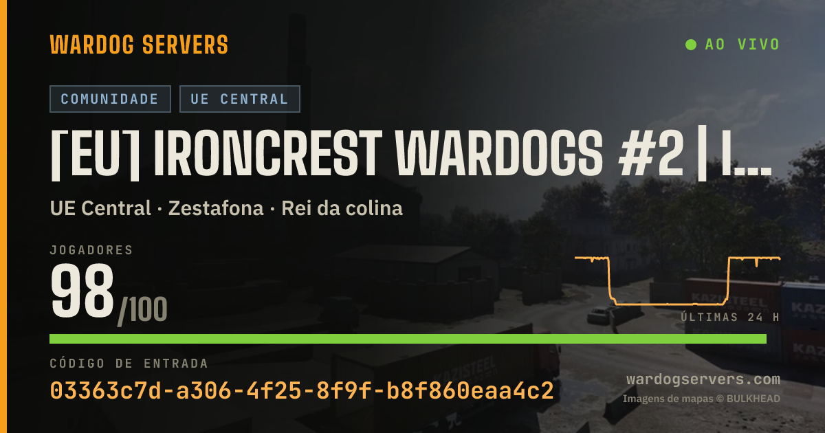 Banner de status ao vivo de [EU] Ironcrest Wardogs #2 | IRONCREST.GG | discord.gg/ironcrest
