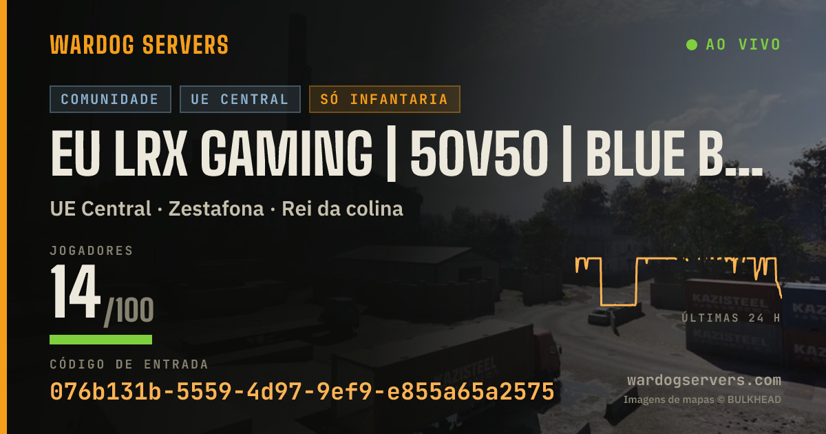 Banner de status ao vivo de EU LRX GAMING | 50V50 | BLUE BOOST | NO GL | EXP/+$ BOOST | disc