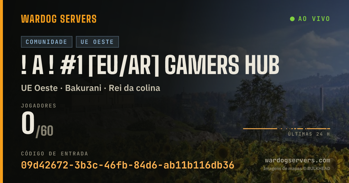 Banner de status ao vivo de ! A ! #1 [EU/AR] Gamers Hub