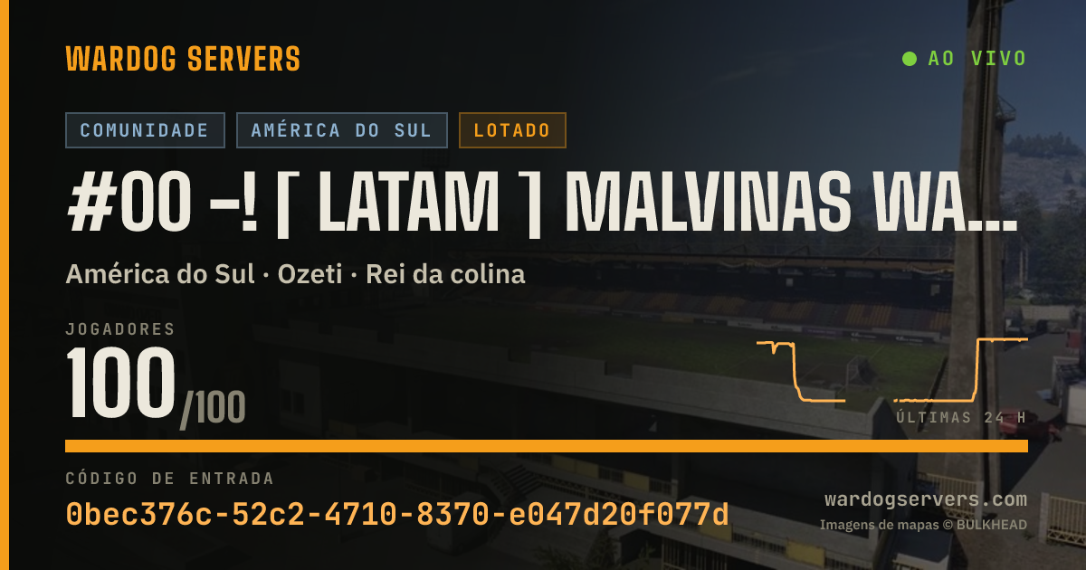 Banner de status ao vivo de #00 -! [ LATAM ] Malvinas WARDOGS !-