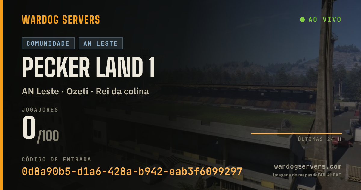 Banner de status ao vivo de PECKER LAND 1
