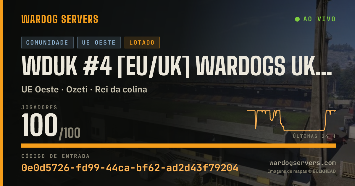 Banner de status ao vivo de WDUK #4 [EU/UK] WARDOGS UK Discord.gg/wardogsuk