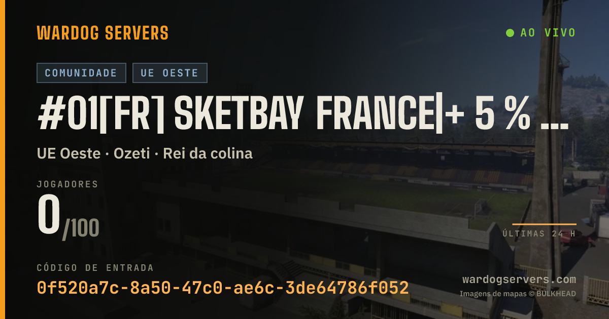 Banner de status ao vivo de #01[FR] SketBay France|+ 5 % CASH /XP | discord .gg/A3MknPNpVY