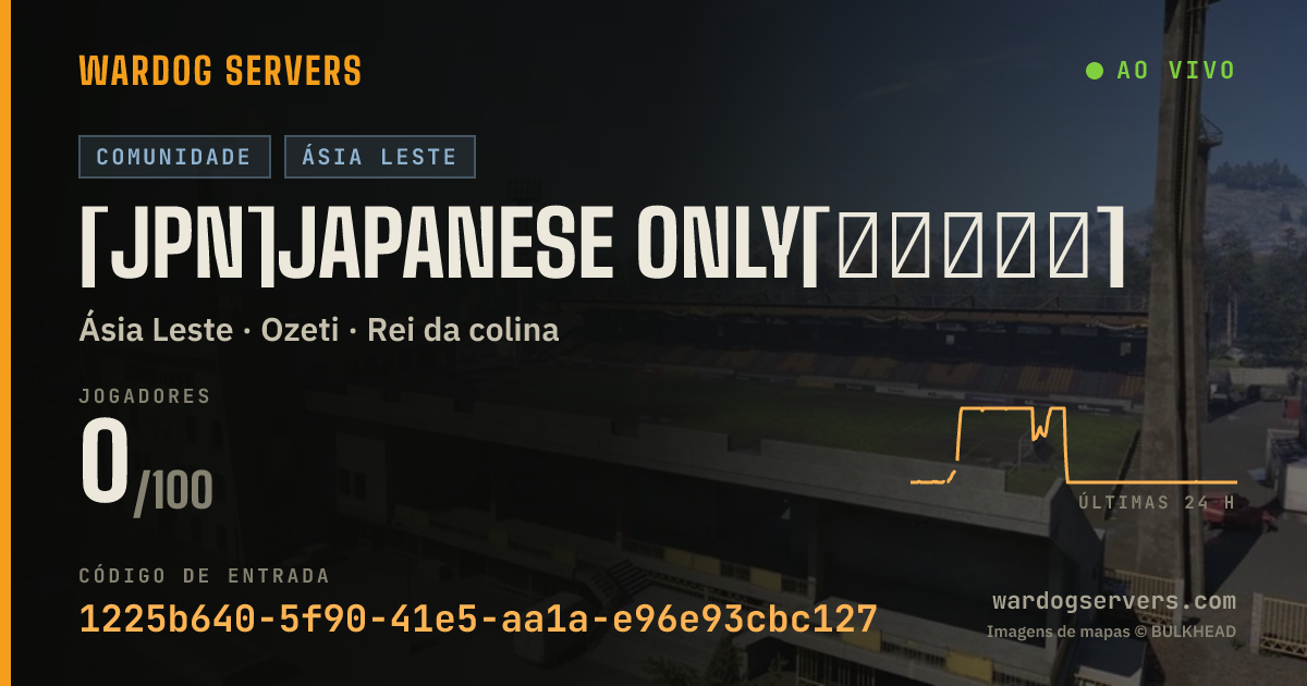 Banner de status ao vivo de [JPN]Japanese Only[日本人のみ]
