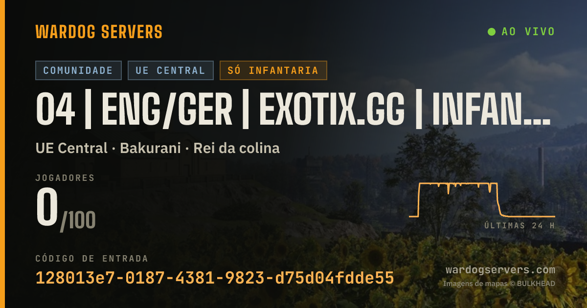 Banner de status ao vivo de 04 | ENG/GER | EXOTIX.GG | INFANTRY | 00-00-00