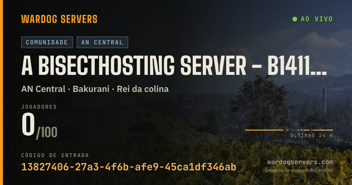 Banner de status ao vivo de A BisectHosting Server - b1411367