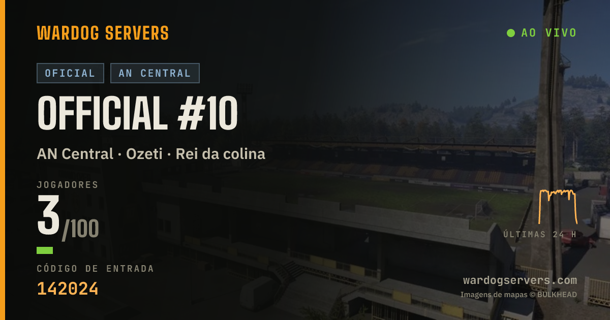 Banner de status ao vivo de Official #10
