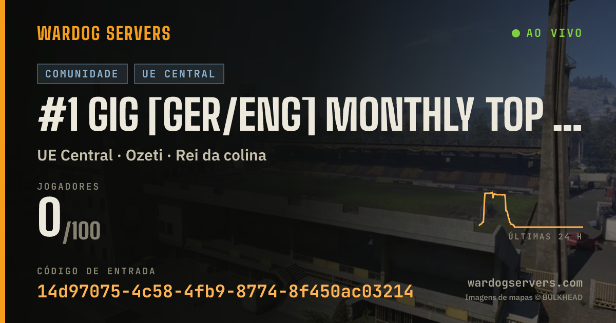 Banner de status ao vivo de #1 GIG [GER/ENG] Monthly Top 3 Kill Leader = Prize Money !!!