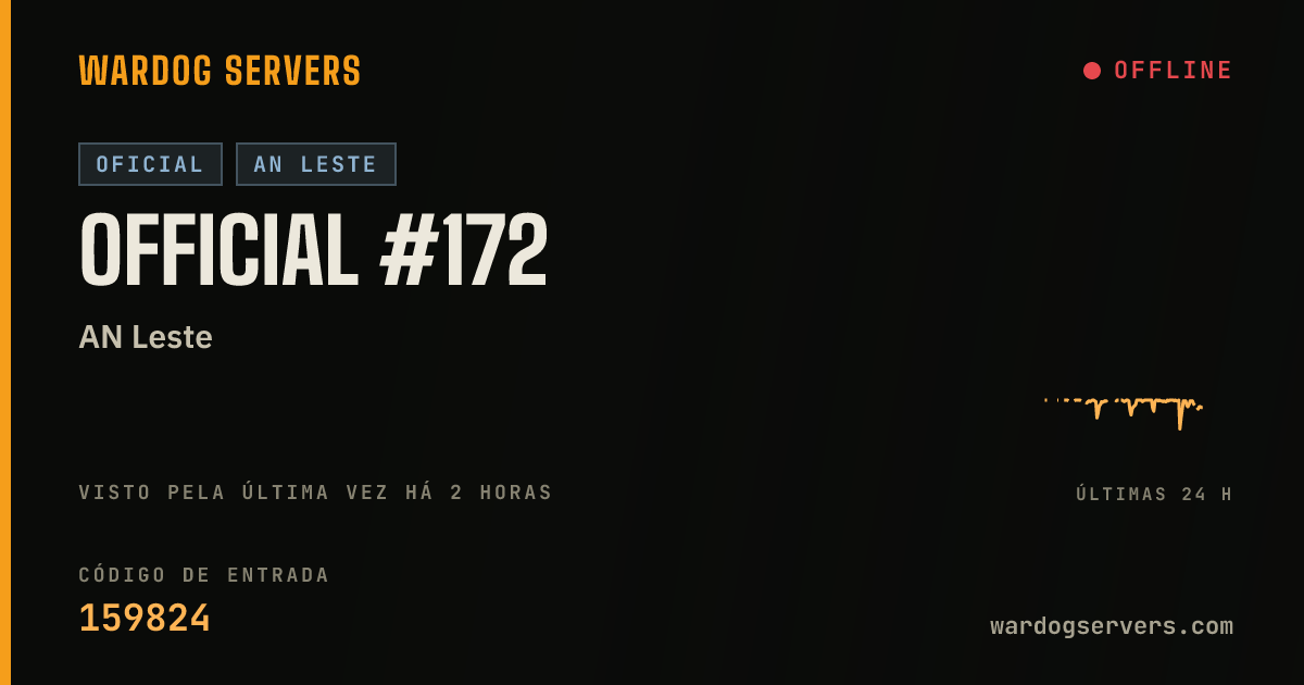 Banner de status ao vivo de Official #172