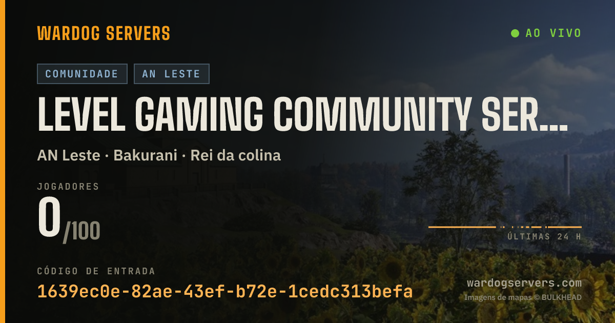 Banner de status ao vivo de Level Gaming Community Server discord.gg/levelgg