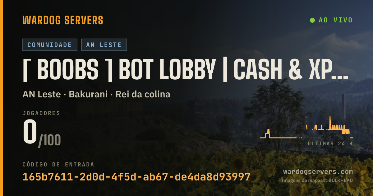 Banner de status ao vivo de [ BOOBS ] BOT LOBBY | CASH & XP BONUS!!!! | discord.gg/UFGaming