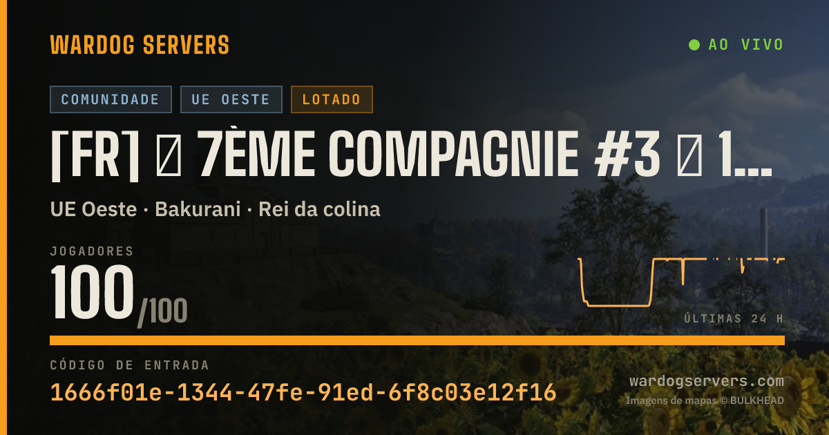 Banner de status ao vivo de [FR] ★ 7ème Compagnie #3 ★ 100% FR - discord.gg/7eCie