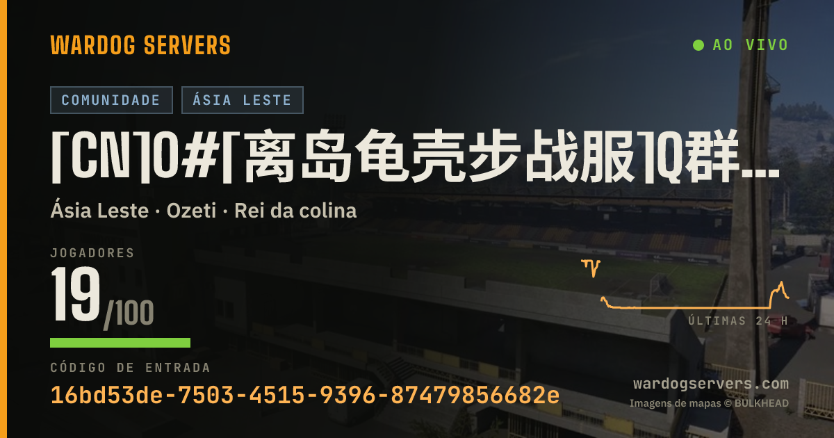 Banner de status ao vivo de [CN]0#[离岛龟壳步战服]Q群：1091429881【萌新友好】【禁狙.禁机枪.武装载具，密集阵】